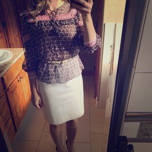 Kate Spade ♠️ Floral Tile Blouse